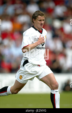 OLE-UNITED GUNNAR SOLSKJAER MANCHESTER FC BOURNMOUTH 27. Juli 2002 Stockfoto