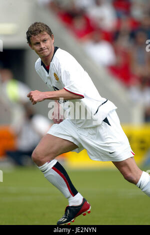 OLE-UNITED GUNNAR SOLSKJAER MANCHESTER FC BOURNMOUTH 27. Juli 2002 Stockfoto