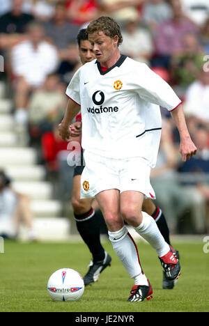 OLE-UNITED GUNNAR SOLSKJAER MANCHESTER FC BOURNMOUTH 27. Juli 2002 Stockfoto