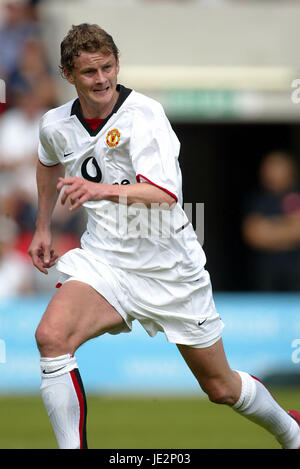 OLE-UNITED GUNNAR SOLSKJAER MANCHESTER FC BOURNMOUTH 27. Juli 2002 Stockfoto