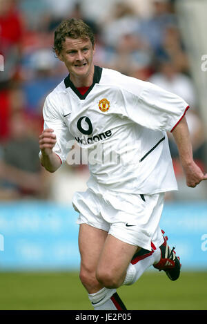 OLE-UNITED GUNNAR SOLSKJAER MANCHESTER FC BOURNMOUTH 27. Juli 2002 Stockfoto