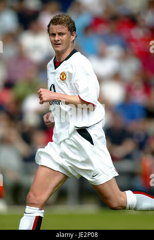 OLE-UNITED GUNNAR SOLSKJAER MANCHESTER FC BOURNMOUTH 27. Juli 2002 Stockfoto