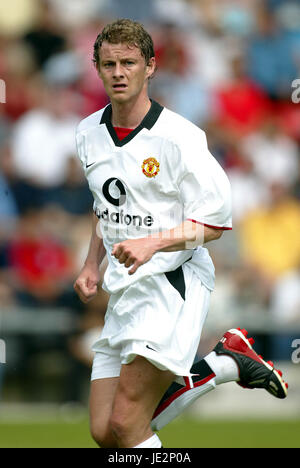 OLE-UNITED GUNNAR SOLSKJAER MANCHESTER FC BOURNMOUTH 27. Juli 2002 Stockfoto