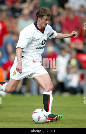 OLE-UNITED GUNNAR SOLSKJAER MANCHESTER FC BOURNMOUTH 27. Juli 2002 Stockfoto