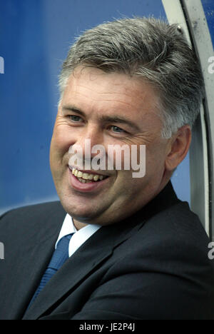 CARLO ANCELOTTI AC MILAN-Trainer 27. Juli 2002 Stockfoto