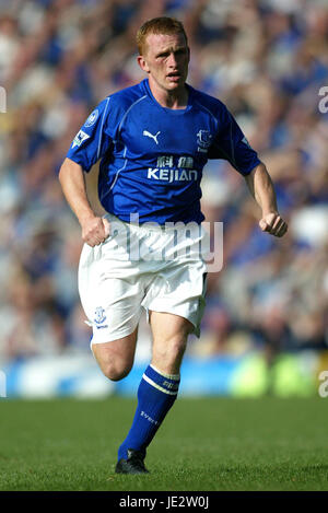 MARK PEMBRIDGE EVERTON FC GOODISON PARK EVERTON 14. September 2002 Stockfoto