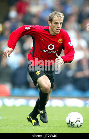 PHILIP NEVILLE MANCHESTER UNITED FC ELLAND ROAD LEEDS 14. September 2002 Stockfoto