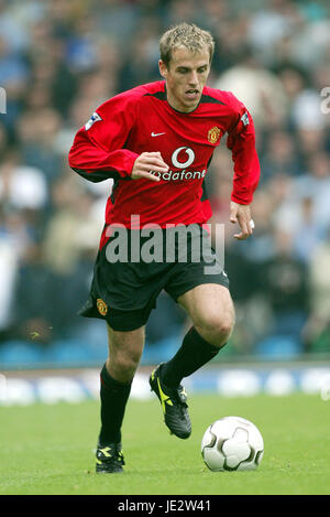 PHILIP NEVILLE MANCHESTER UNITED FC ELLAND ROAD LEEDS 14. September 2002 Stockfoto