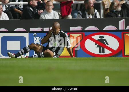 KIERON DYER NEWCASTLE UNITED FC St. JAMES PARK NEWCASTLE 21. September 2002 Stockfoto