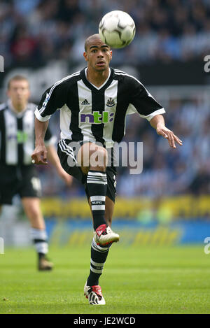 KIERON DYER NEWCASTLE UNITED FC St. JAMES PARK NEWCASTLE 21. September 2002 Stockfoto