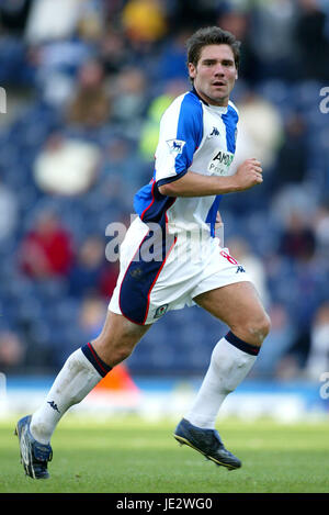 DAVID DUNN BLACKBURN ROVERS FC EWOOD PARK BLACKBURN 22. September 2002 Stockfoto