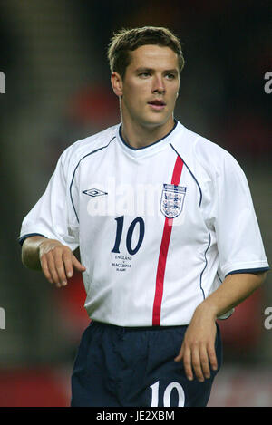 MICHAEL OWEN ENGLAND & LIVERPOOL FC 16. Oktober 2002 Stockfoto