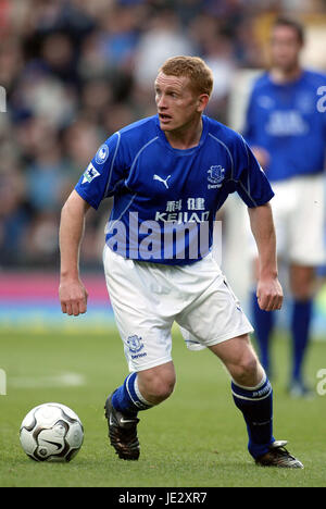 MARK PEMBRIDGE EVERTON FC GOODISON PARK LIVERPOOL ENGLAND 19. Oktober 2002 Stockfoto