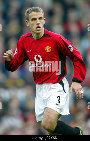 PHILIP NEVILLE MANCHESTER UNITED FC OLD TRAFFORD MANCESTER 26. Oktober 2002 Stockfoto