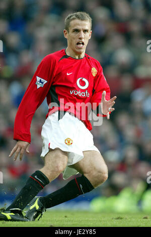 PHILIP NEVILLE MANCHESTER UNITED FC OLD TRAFFORD MANCESTER 26. Oktober 2002 Stockfoto
