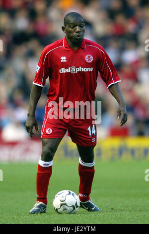 GEREMI MIDDLESBROUGH FC RIVERSIDE STADIUM MIDDLESBROUGH ENGLAND 23. November 2002 Stockfoto