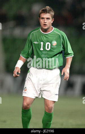 STEPHEN MCPHAIL EIRE & LEEDS UNITED FC APOSTOLOS NIKOLAIDIS-Stadion Athen Griechenland 20. November 2002 Stockfoto