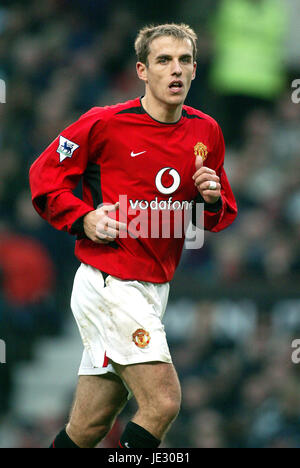 PHILIP NEVILLE MANCHESTER UNITED FC OLD TRAFFORD MANCESTER 6. Dezember 2002 Stockfoto