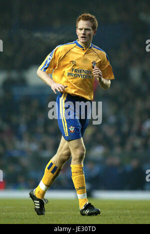 MICHAEL SVENSSON SOUTHAMPTON FC ELLAND ROAD LEEDS 21. Dezember 2002 Stockfoto