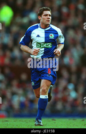 DAVID DUNN BLACKBURN ROVERS FC OLD TRAFFORD MANCHESTER 19. Januar 2002 Stockfoto