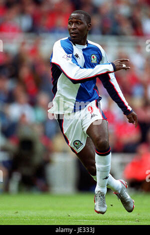 ANDY COLE BLACKBURN ROVERS FC RIVERSIDE STADIUM MIDDLESBROUGH ENGLAND 31. August 2002 Stockfoto