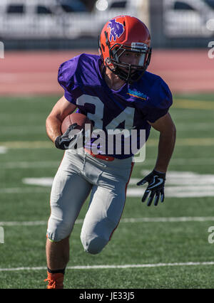 NORCAL Lions Club Football All Stars Aktion in Oroville, Kalifornien. Stockfoto