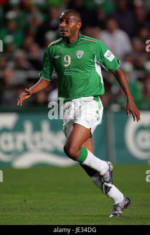 CLINTON MORRISON REP von Irland & BIRMINGHAM CI COLUMBIA 24. Oktober 2003 Stockfoto