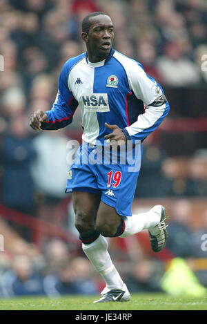 DWIGHT YORKE BLACKBURN ROVERS FC MANCHESTER ENGLAND OLD TRAFFORD 22. November 2003 Stockfoto