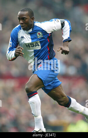 DWIGHT YORKE BLACKBURN ROVERS FC MANCHESTER ENGLAND OLD TRAFFORD 22. November 2003 Stockfoto