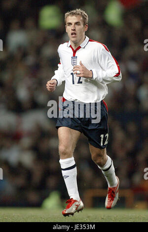 PHILIP NEVILLE ENGLAND & MANCHESTER UNITED FC OLD TRAFFORD MANCHESTER ENGLAND 16. November 2003 Stockfoto