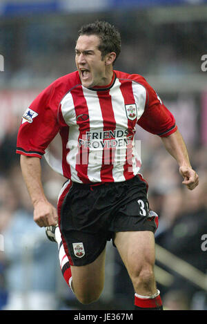 PAUL TELFER SOUTHAMPTON FC GOODISON PARK LIVERPOOL ENGLAND 19. Oktober 2003 Stockfoto