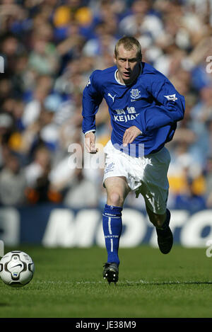 TONY HIBBERT EVERTON FC GOODISON PARK LIVERPOOL 12. September 2003 Stockfoto