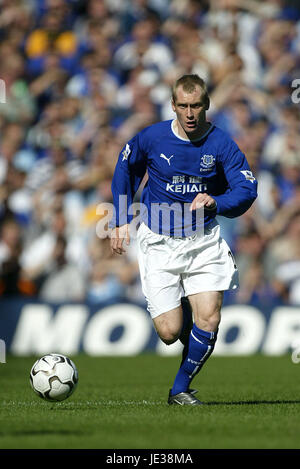 TONY HIBBERT EVERTON FC GOODISON PARK LIVERPOOL 12. September 2003 Stockfoto