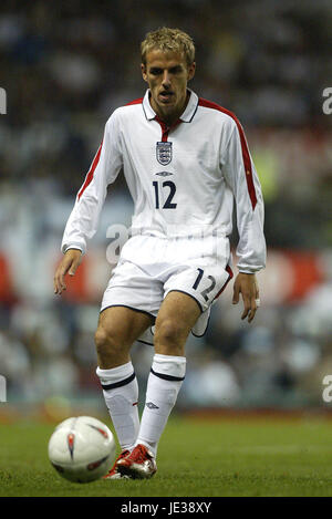 PHILIP NEVILLE ENGLAND & MANCHESTER UNITED FC OLD TRAFFORD MANCHESTER 10. September 2003 Stockfoto