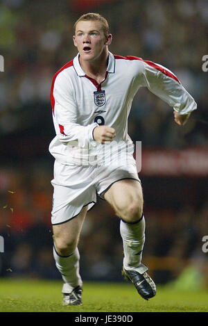WAYNE ROONEY, England und FC Everton, England V LIECHTENSTEIN, 2003 Stockfoto