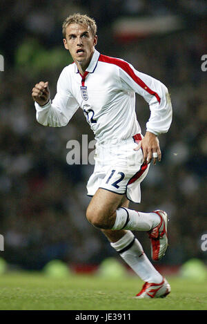 PHILIP NEVILLE ENGLAND & MANCHESTER UNITED FC OLD TRAFFORD MANCHESTER ENGLAND 10. September 2003 Stockfoto