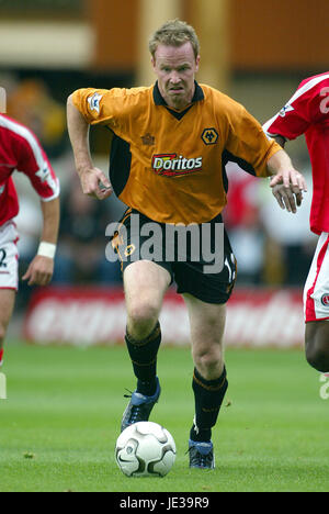 JODY CRADDOCK WOLVERHAMPTON wandert FC MOLINEUX WOLVERHAMPTON ENGLAND 24. August 2003 Stockfoto