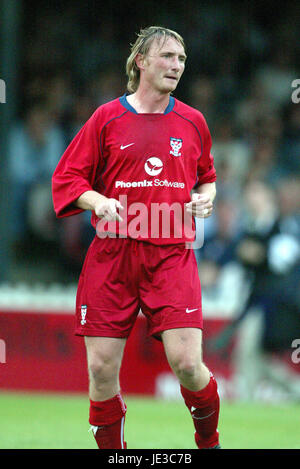 CHRIS Messing YORK CITY Spielertrainer BOOTHAM CRESCENT YORK ENGLAND 23. Juli 2003 Stockfoto