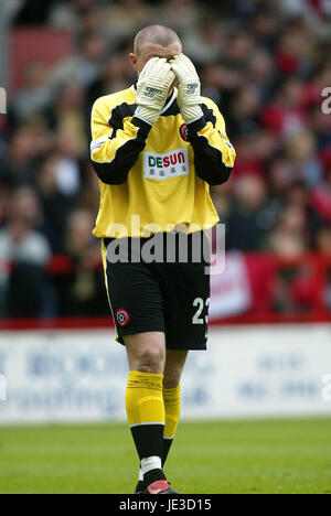 PADDY KENNY SHEFFIELD UNITED FC Stadt Boden NOTTINGHAM ENGLAND 10. Mai 2003 Stockfoto