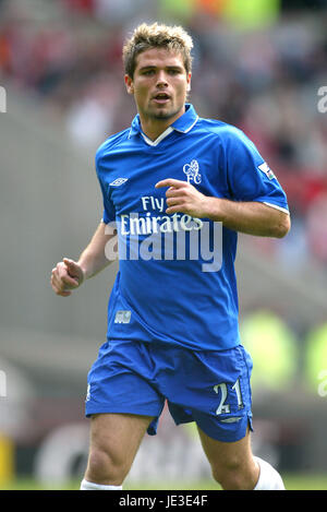 ENRIQUE DE LUCAS CHELSEA FC STADIUM der leichten SUNDERLAND ENGLAND 5. April 2003 Stockfoto