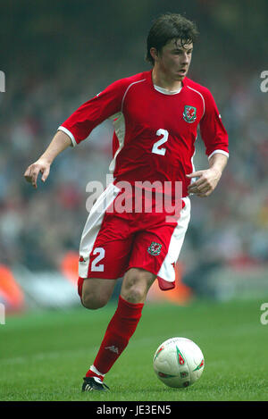 JOHN OSTER WALES & SUNDERLAND FC MILLENNIUM Stadion CARDIFF WALES 29. März 2003 Stockfoto