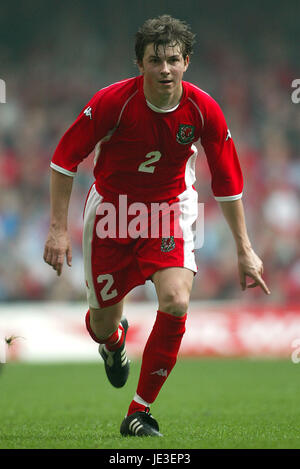 JOHN OSTER WALES & SUNDERLAND FC MILLENNIUM Stadion CARDIFF WALES 29. März 2003 Stockfoto