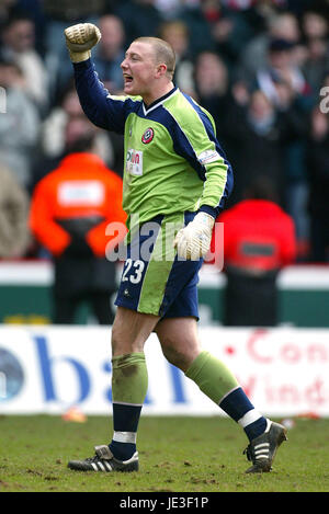 PADDY KENNY SHEFFIELD UNITED FC BRAMALL LANE SHEFFIELD ENGLAND 9. März 2003 Stockfoto