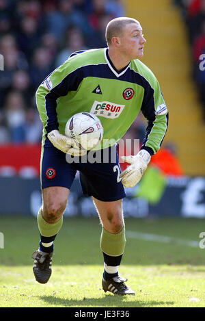 PADDY KENNY SHEFFIELD UNITED FC BRAMALL LANE SHEFFIELD ENGLAND 9. März 2003 Stockfoto