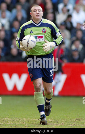 PADDY KENNY SHEFFIELD UNITED FC BRAMALL LANE SHEFFIELD ENGLAND 9. März 2003 Stockfoto