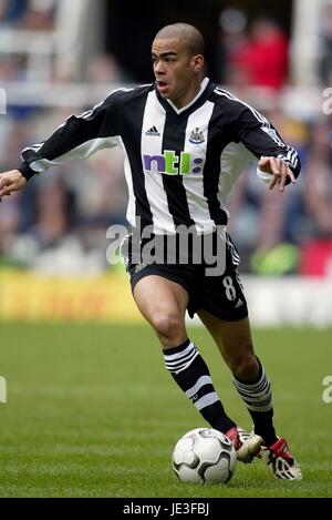 KIERON DYER NEWCASTLE UNITED FC St. JAMES PARK NEWCASTLE ENGLAND 1. März 2003 Stockfoto