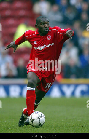 GEREMI MIDDLESBROUGH FC RIVERSIDE STADIUM MIDDLESBROUGH ENGLAND 1. März 2003 Stockfoto