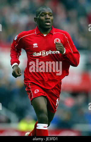 GEREMI MIDDLESBROUGH FC RIVERSIDE STADIUM MIDDLESBROUGH ENGLAND 1. März 2003 Stockfoto