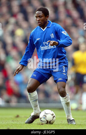 CELESTINE BABAYARO CHELSEA FC OLD TRAFFORD MANCHESTER 18. Januar 2003 Stockfoto