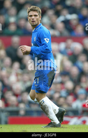 ENRIQUE DE LUCAS CHELSEA FC OLD TRAFFORD MANCHESTER 18. Januar 2003 Stockfoto